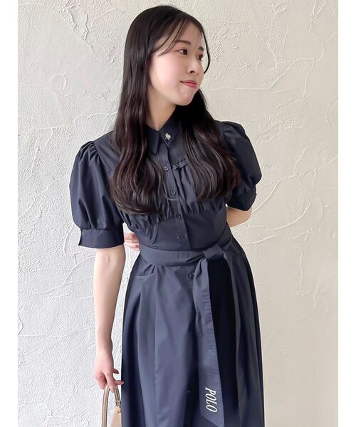 POLOBCSコラボ】コルセットスウィッチングシャツワンピース