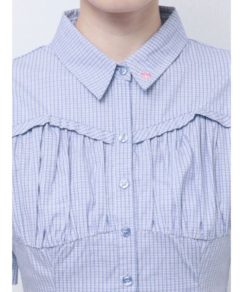 【POLOBCSコラボ】コルセットスウィッチングシャツワンピース POLOBCSコラボ】コルセットスウィッチングシャツワンピース