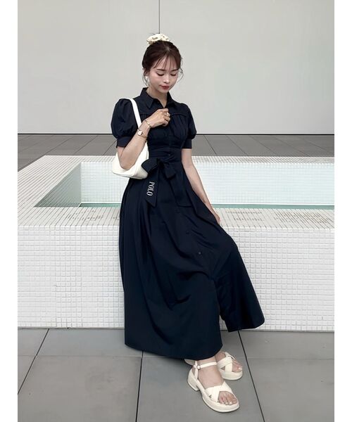 dazzlin POLO コルセットスウィッチングシャツワンピース セール】【POLOBCSコラボ】コルセットスウィッチングシャツ