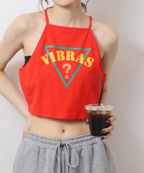 Guess(ゲス)の「GUESS SL VIBRAS TANK タンクトップ(タンクトップ・レディース・イエロー/レッド・XS/S/M)」の2枚目の写真