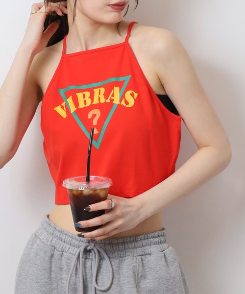 Guess(ゲス)の「GUESS SL VIBRAS TANK タンクトップ(タンクトップ・レディース・イエロー/レッド・XS/S/M)」の8枚目の写真