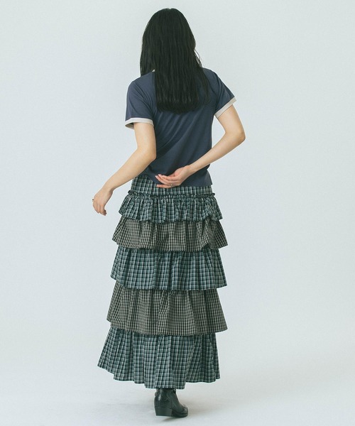 セール】CHECK TIERED SKIRT（スカート）｜ROSE BUD（ローズ