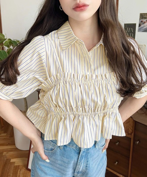 Misha & Puff フリル付き半袖シャツ Misha & Puff（Tシャツ/カットソー）のフリマアイテム一覧