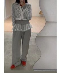 ARCHIVER（アーカイバ）の「【Lp】チュールウエストスエットパンツ（スウェットパンツ）」