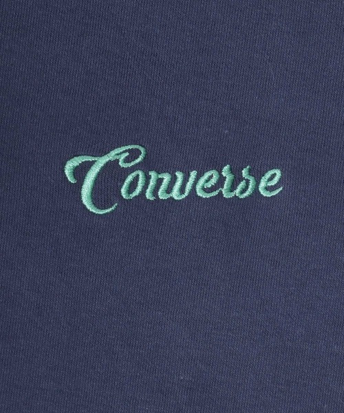 CONVERSE(コンバース)の「CONVERSE(コンバース)ドライ素材 シューズグラフィックバックプリントTシャツ レディース(Tシャツ/カットソー・レディース・グリーン/オフホワイト/ネイビー/スミクロ・M/L)」の17枚目の写真
