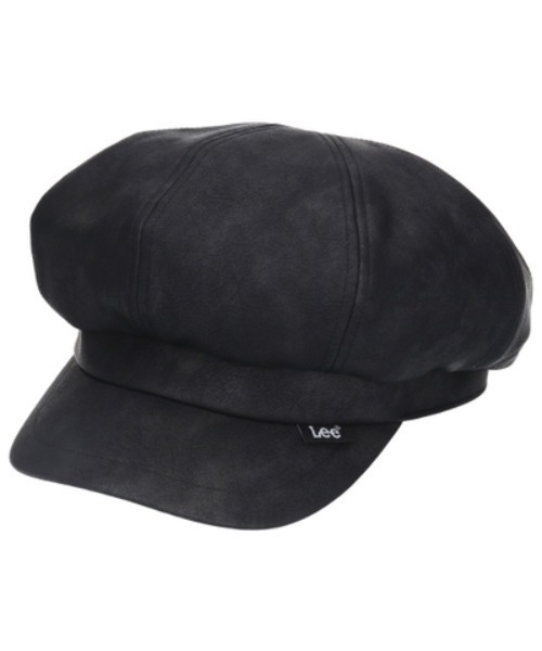 Lee（リー）の「Lee/リー LE FAKE LEATHER CASQUETTE（キャスケット・レディース・アイボリー/ブラック/ブラウン・58cm）」の2枚目の写真