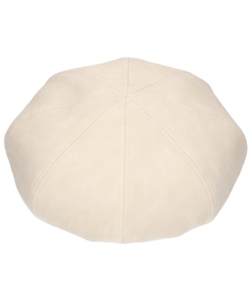 Lee（リー）の「Lee/リー LE FAKE LEATHER CASQUETTE（キャスケット・レディース・アイボリー/ブラック/ブラウン・58cm）」の5枚目の写真