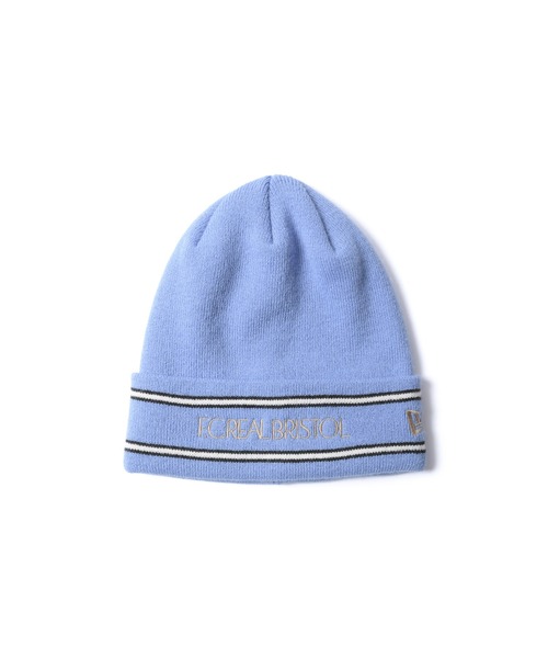 F.C.Real Bristol（エフシーレアルブリストル）の「NEW ERA SUPPORTER KNIT CAP（ニットキャップ/ビーニー・メンズ・ブラック/ライトブルー・FREE）」の2枚目の写真