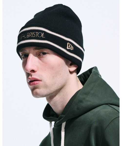 F.C.Real Bristol（エフシーレアルブリストル）の「NEW ERA SUPPORTER KNIT CAP（ニットキャップ/ビーニー・メンズ・ブラック/ライトブルー・FREE）」の3枚目の写真