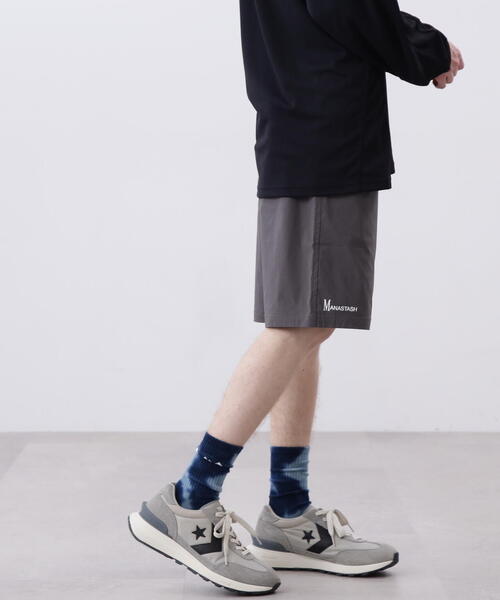 MANASTASH/マナスタッシュ　MOUNTAIN LOGO SHORTS/マウンテンロゴショーツ