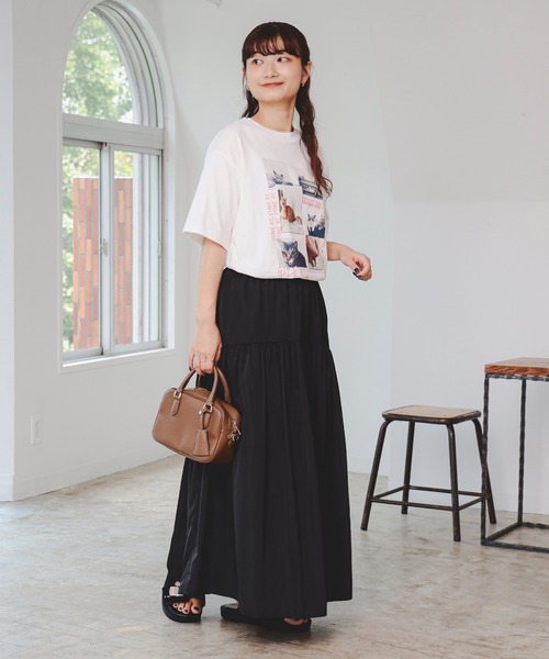 BEAMS HEART（ビームスハート）の「ネコ フォト コラージュ Tシャツ（Tシャツ/カットソー・レディース・オフホワイト/ブラック/ホワイト系その他5/ブラック系その他4・FREE）」の20枚目の写真