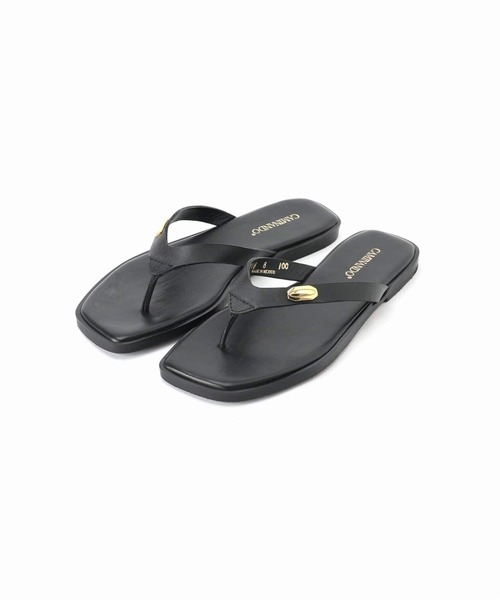 CAMINANDO（カミナンド）の「*【CAMINANDO/カミナンド】THONG FLAT SANDALS（サンダル・レディース・ブラック/アイボリー・35/36/37/38）」の12枚目の写真