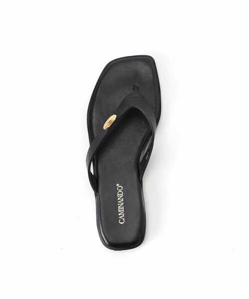 CAMINANDO（カミナンド）の「*【CAMINANDO/カミナンド】THONG FLAT SANDALS（サンダル・レディース・ブラック/アイボリー・35/36/37/38）」の16枚目の写真
