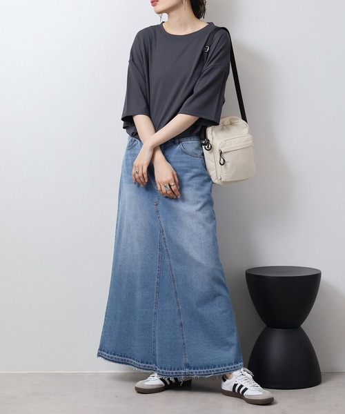 Legato Largo(レガートラルゴ)の「Legato Largo マニッシュウォッシュショルダーバッグ(ショルダーバッグ・メンズ・ブラック/アイボリー/グレイッシュベージュ/グレイッシュブルー・FREE)」の5枚目の写真