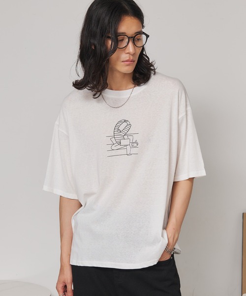 SEN TOKYO（セントーキョー）の「アソートグラフィックTシャツ（Tシャツ/カットソー・メンズ・ホワイト/ブラック/ホワイト系その他/ブラック系その他/ホワイト系その他2/ホワイト系その他3/ホワイト系その他4/ホワイト系その他5/ブラック系その他2/ブラック系その他3/ブラック系その他4/ブラック系その他5・FREE）」の4枚目の写真