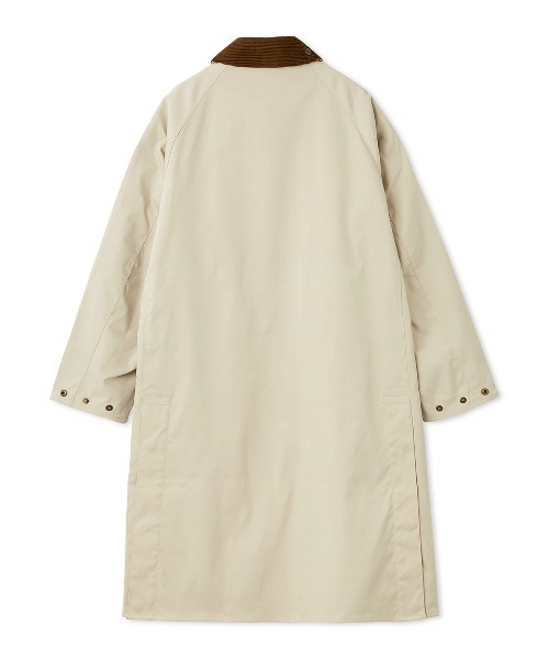 Barbour（バブアー）の「【CALDBECK / カルドベック】 ノンワックス コート"Japan Exclusive"（ステンカラーコート・レディース・ブラック/ライトベージュ/カーキ・SMALL/MEDIUM/LARGE）」の5枚目の写真