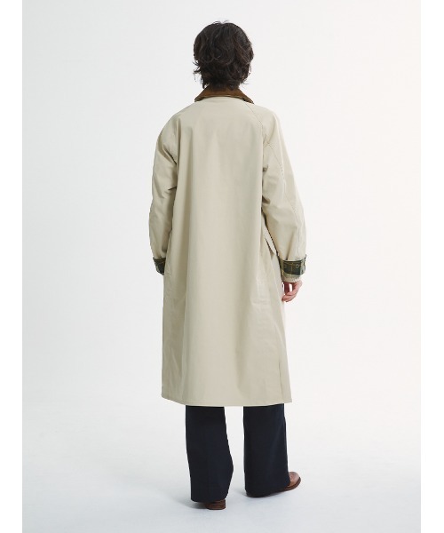 バブアー タグ付き 美品 ステンカラーコート ベージュ サイズS Barbour