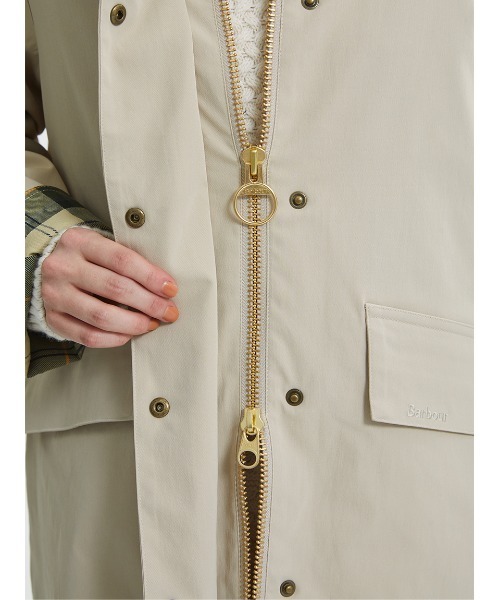 Barbour ベージュ ステンカラーコート M Barbour（バブアー）｜ステンカラーコート（ベージュ系）一覧 - WEAR