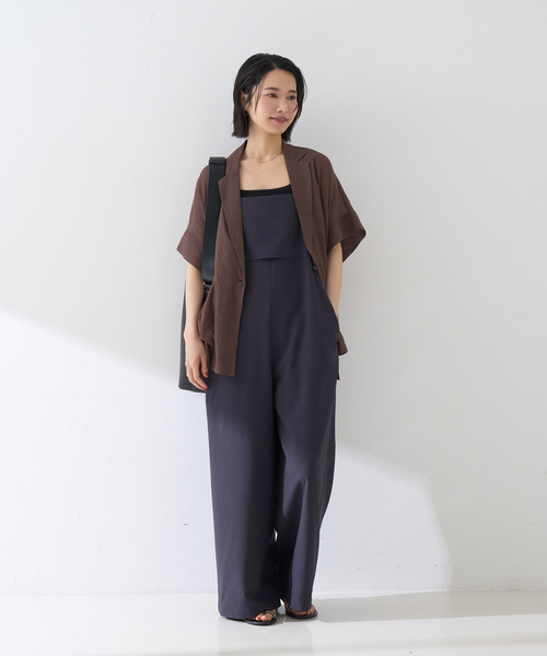 Rouge vif（ルージュヴィフ）の「フレアストレートワイドサロペット（サロペット/オーバーオール・レディース・ブラウン/グレー・38/36）」の16枚目の写真