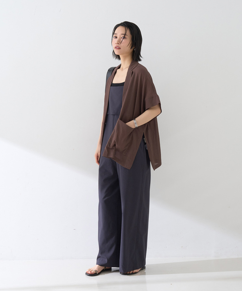 Rouge vif（ルージュヴィフ）の「フレアストレートワイドサロペット（サロペット/オーバーオール・レディース・ブラウン/グレー・38/36）」の20枚目の写真