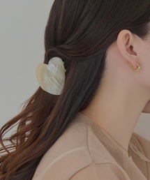 Phoebe（フィービィー）の「マーブルハートバンスクリップ（バレッタ/ヘアクリップ）」