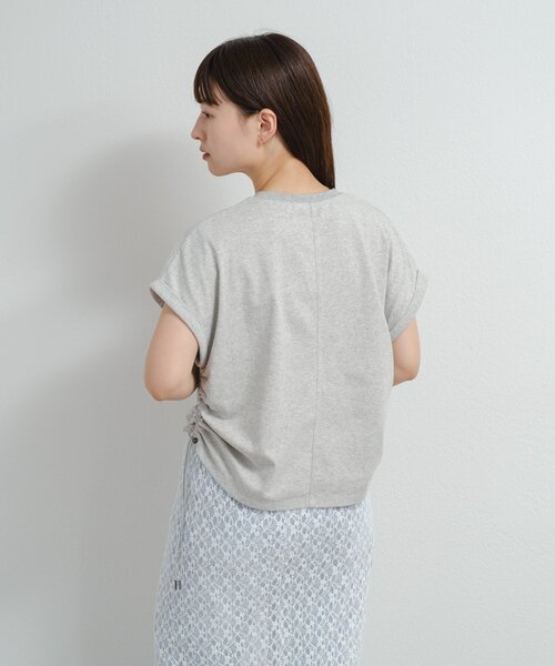 Kastane（カスタネ）の「B ドロストデザインTEE（Tシャツ/カットソー・レディース・ホワイト/グレー/ブラック・FREE）」の8枚目の写真