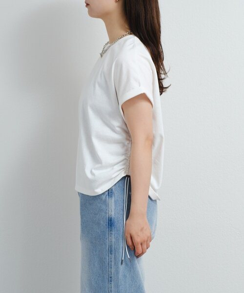 Kastane（カスタネ）の「B ドロストデザインTEE（Tシャツ/カットソー・レディース・ホワイト/グレー/ブラック・FREE）」の14枚目の写真