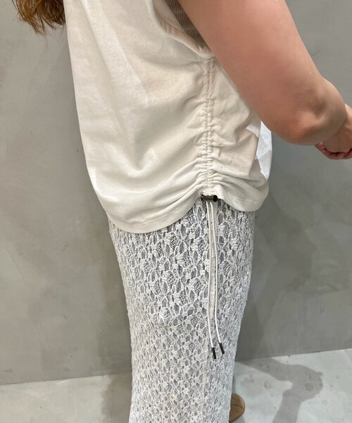 Kastane（カスタネ）の「B ドロストデザインTEE（Tシャツ/カットソー・レディース・ホワイト/グレー/ブラック・FREE）」の22枚目の写真