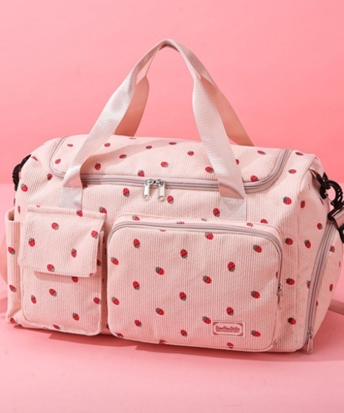 セール】総柄刺繍キルティング トラベルバッグ（ボストンバッグ