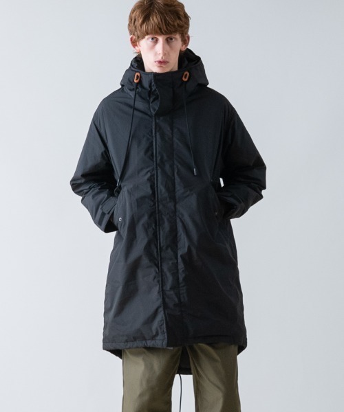 rehacer（レアセル）の「rehacer : Wind Down Mods Coat（モッズコート・メンズ・アーミー/ブラック・SMALL/MEDIUM/LARGE）」の2枚目の写真