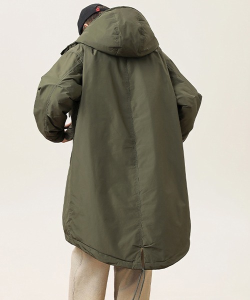 rehacer（レアセル）の「rehacer : Wind Down Mods Coat（モッズコート・メンズ・アーミー/ブラック・SMALL/MEDIUM/LARGE）」の7枚目の写真