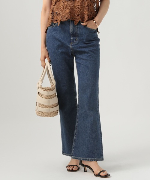 うさあん セール】[ウエストゴム・もも周りすっきり]ベーシックフレア