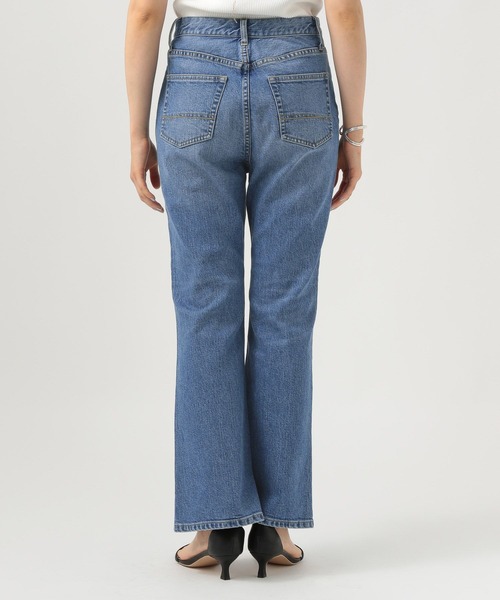 もも周りすっきり]シェイプフィットフレアデニム（デニムパンツ