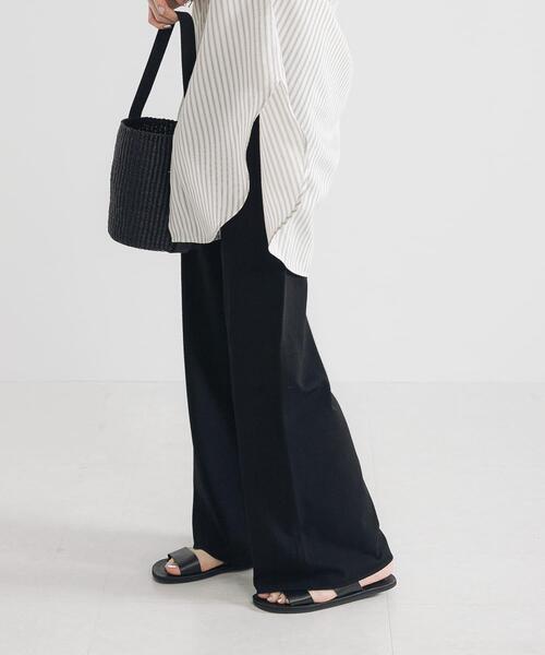 URBAN RESEARCH（アーバンリサーチ）の「ドライタッチハイゲージニットパンツ（その他パンツ・レディース・ブラック・36/38）」の3枚目の写真