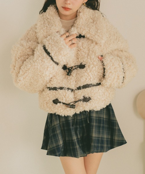 プードルファーダッフルコート（ダッフルコート）｜VANNIE U