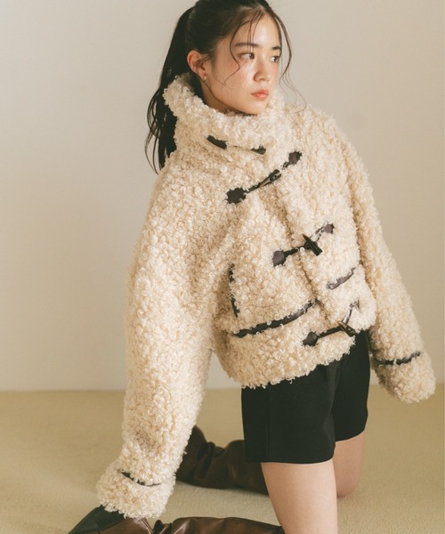 プードルファーダッフルコート（ダッフルコート）｜VANNIE U