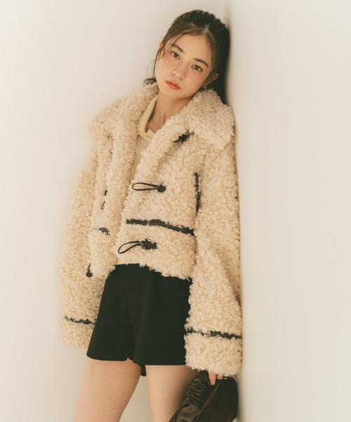 プードルファーダッフルコート（ダッフルコート）｜VANNIE U