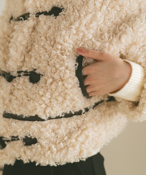 vannie u プードルファー ダッフルコート VANNIE U（ヴァニーユー） ダッフルコート コート プードルファー