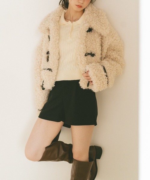 プードルファーダッフルコート（ダッフルコート）｜VANNIE U