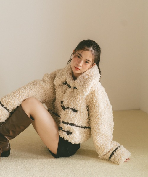 プードルファーダッフルコート（ダッフルコート）｜VANNIE U