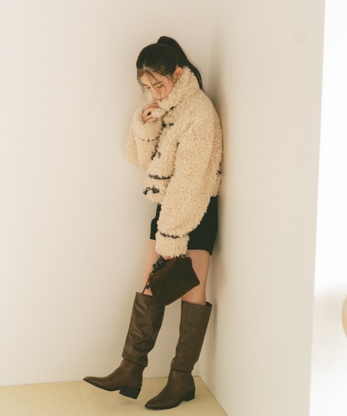 プードルファーダッフルコート（ダッフルコート）｜VANNIE U