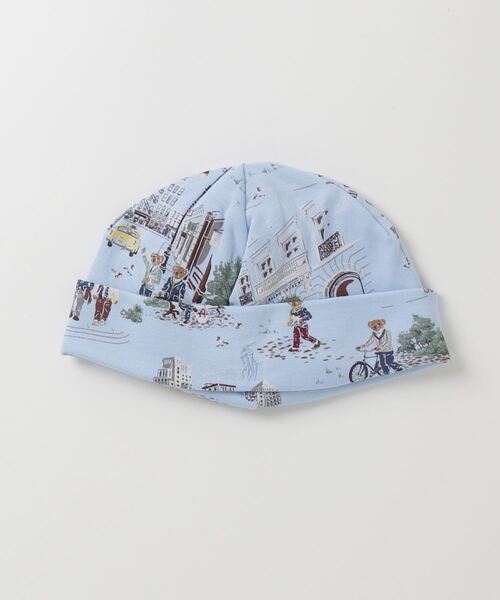 POLO RALPH LAUREN CHILDRENSWEAR(ポロ ラルフ ローレン チルドレンズウェア)の「Polo ベア コットン インターロック ビーニー(その他ベビー用品・キッズ・マルチ・NB/6-9 MONTH)」の3枚目の写真