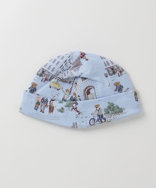 POLO RALPH LAUREN CHILDRENSWEAR(ポロ ラルフ ローレン チルドレンズウェア)の「Polo ベア コットン インターロック ビーニー(その他ベビー用品・キッズ・マルチ・NB/6-9 MONTH)」の2枚目の写真