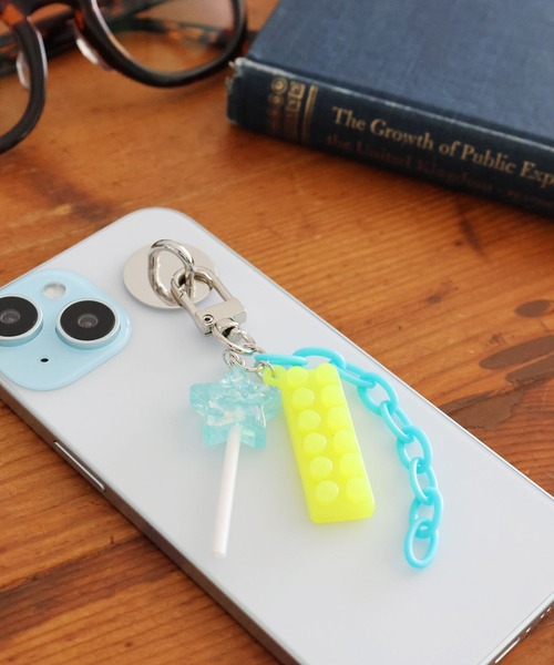 niko and...（ニコアンド）の「オリジナル スタースマホチャーム（チャーム・レディース・ピンク/ライトグリーン/ライトブルー・0）」の2枚目の写真