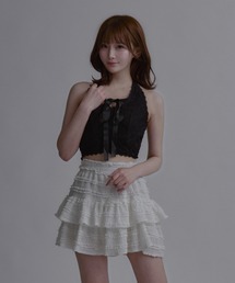Halter Neck Ribbon Lace Top / ホルターネックリボンレーストップス