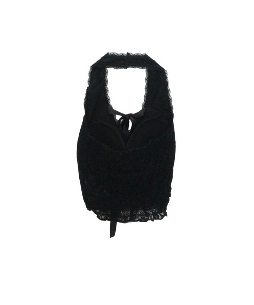 tinkerend(ティンカーエンド)の「Halter Neck Ribbon Lace Top / ホルターネックリボンレーストップス(シャツ/ブラウス・レディース・ホワイト/ブラック・FREE)」の17枚目の写真