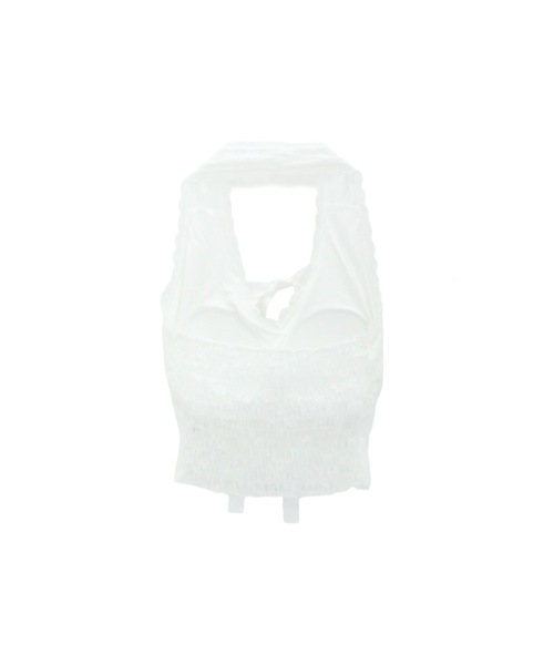 tinkerend(ティンカーエンド)の「Halter Neck Ribbon Lace Top / ホルターネックリボンレーストップス(シャツ/ブラウス・レディース・ホワイト/ブラック・FREE)」の19枚目の写真