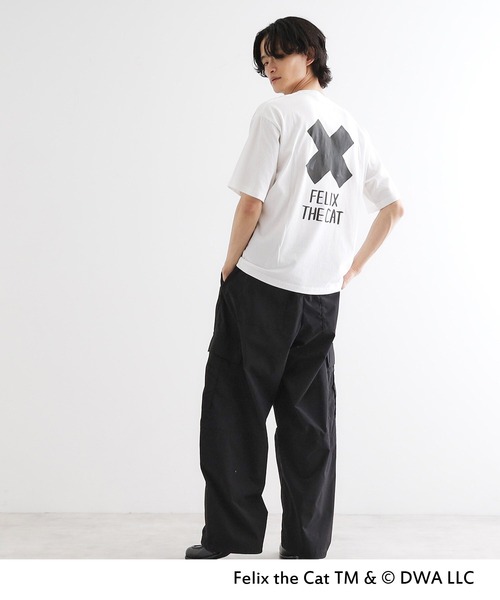 tk.TAKEO KIKUCHI(ティーケータケオキクチ)の「FELIX THE CAT Tシャツ(Tシャツ/カットソー・メンズ・ブラック/ホワイト/ホワイト系1/ブラック系・04/03/02)」の12枚目の写真