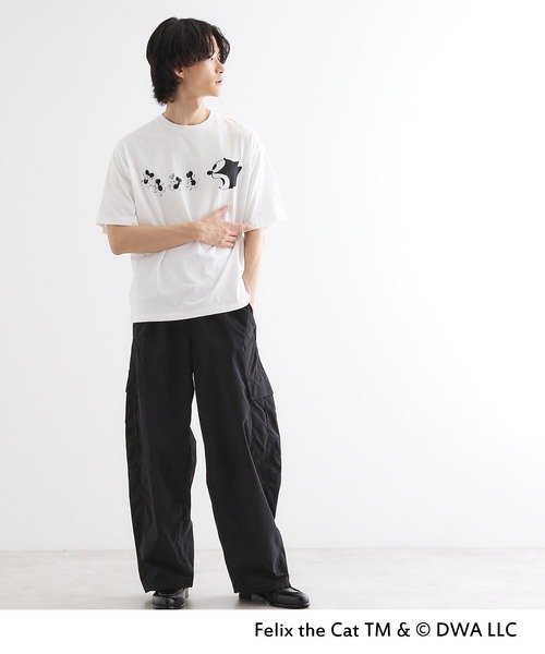 tk.TAKEO KIKUCHI(ティーケータケオキクチ)の「FELIX THE CAT Tシャツ(Tシャツ/カットソー・メンズ・ブラック/ホワイト/ホワイト系1/ブラック系・04/03/02)」の13枚目の写真