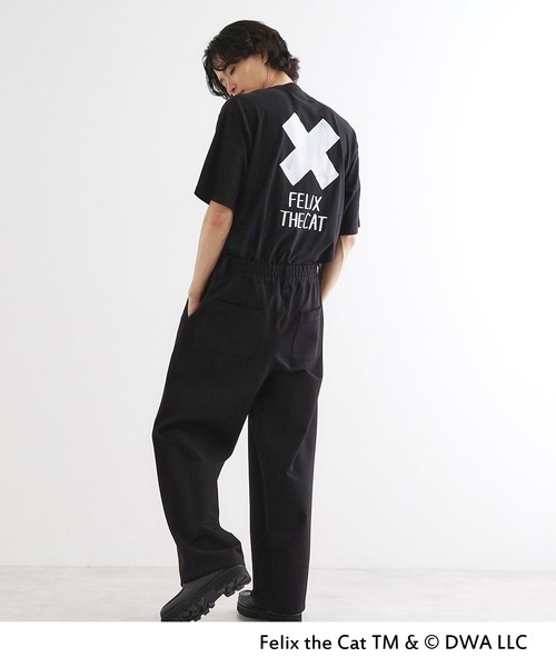 tk.TAKEO KIKUCHI(ティーケータケオキクチ)の「FELIX THE CAT Tシャツ(Tシャツ/カットソー・メンズ・ブラック/ホワイト/ホワイト系1/ブラック系・04/03/02)」の7枚目の写真